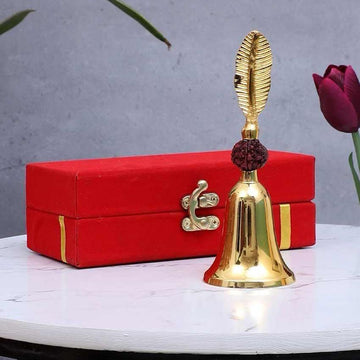 Silver Rudraksh Brass Bell